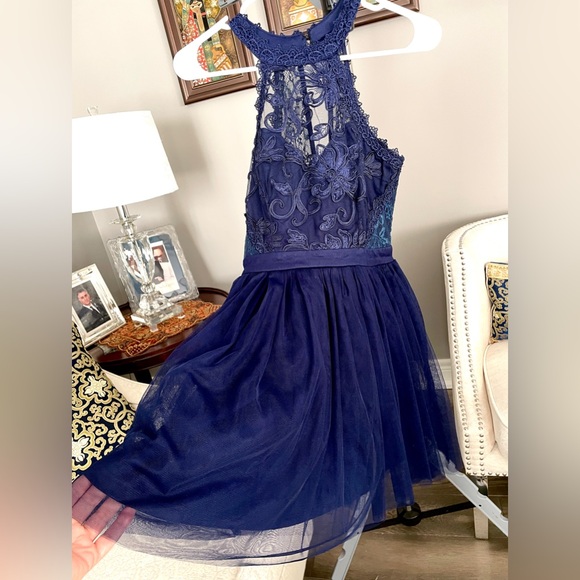 Yaya&Co Blue Tulle Dress - Picture 3 of 7